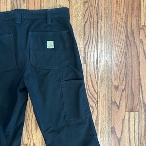 Carhartt Women’s Rugged Flex® Loose Fit Canvas Work Pant — Size 2 Short (Black)
